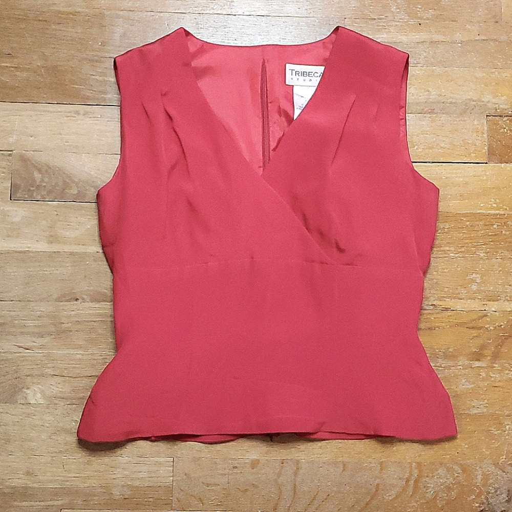 Tribeca Studios Fitted Silk Blouse